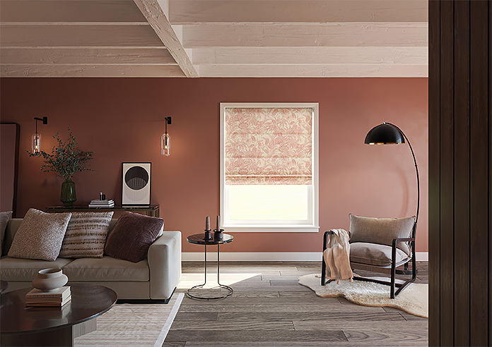 Maui, Burnt Red - Motorised Roman Blind - Image 8